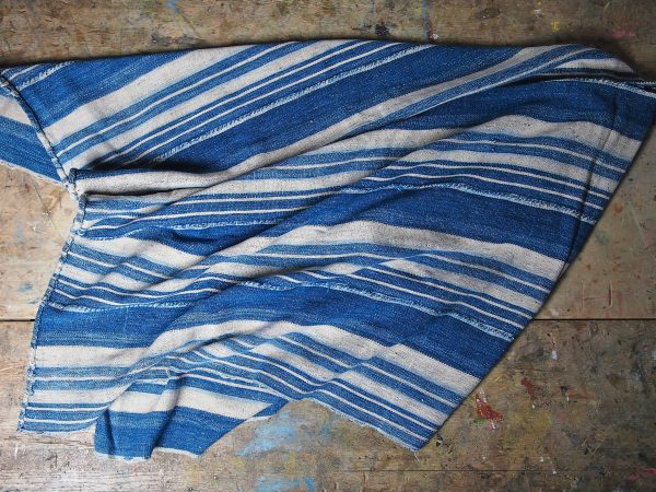 WEST AFRICAN INDIGO FABRIC #13 | 西アフリカのインディゴファブリック | 西非洲的蓼蓝染布