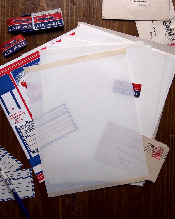 AIRMAIL便箋と封筒
