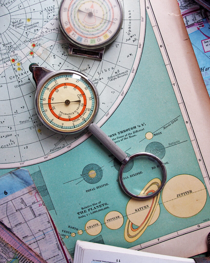 【SOLD OUT】VINTAGE MAP METER - THINGS 'N' THANKS
