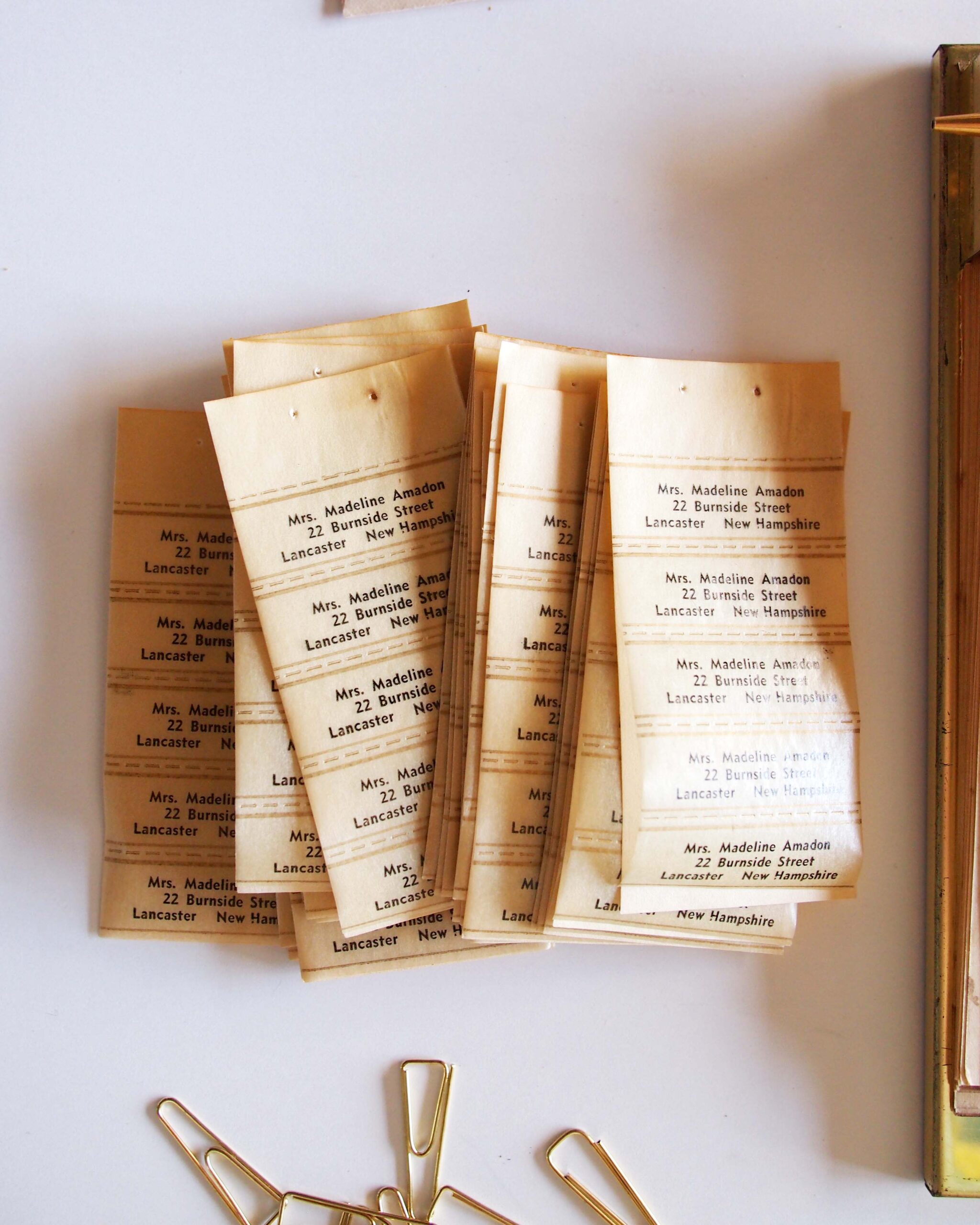 水糊住所ラベル