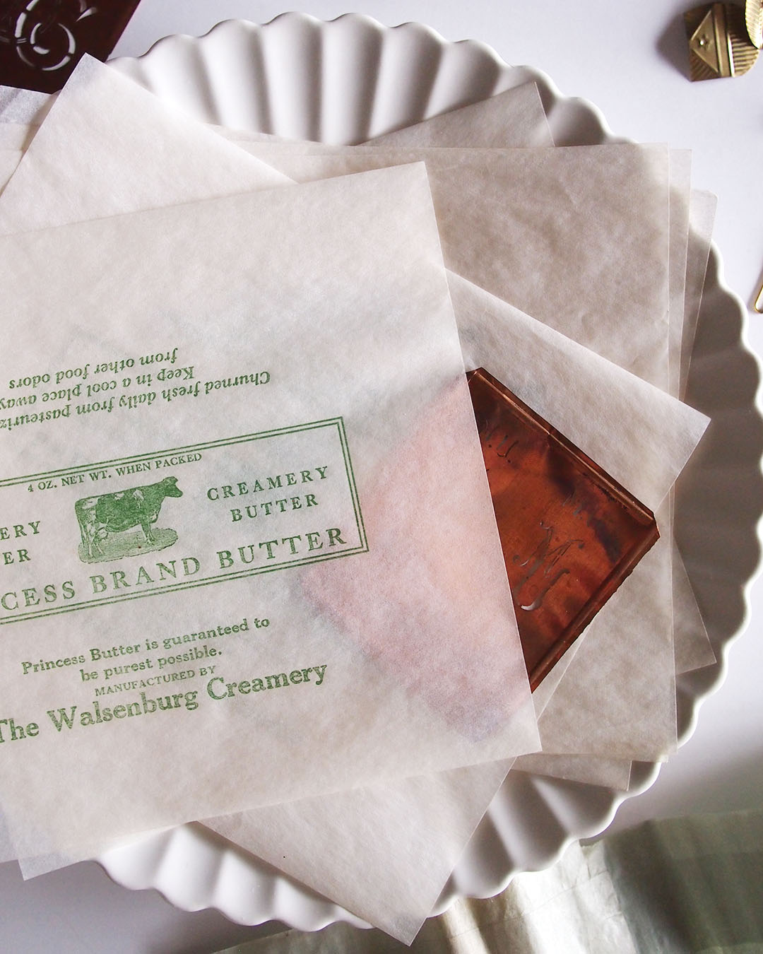 バターの包み紙