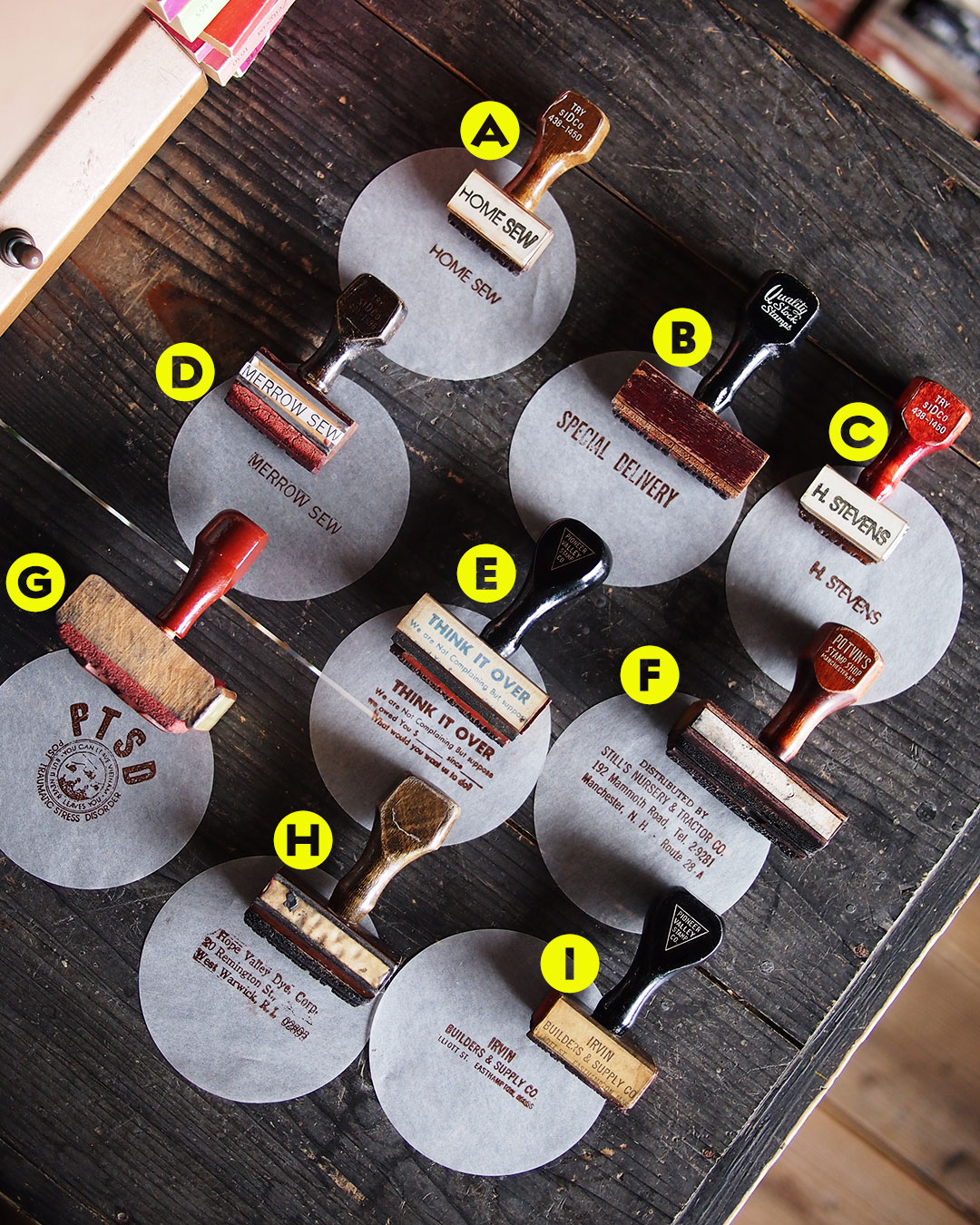 手付きスタンプ