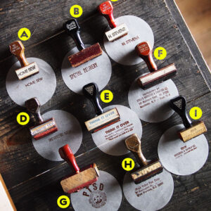 手付きスタンプ