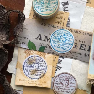 mic moc ラバースタンプVintageFrenchToiletryLabel